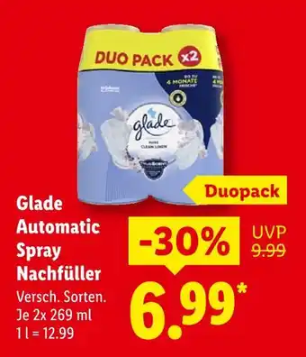 Lidl Glade automatic spray nachfüller Angebot