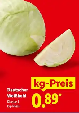 Lidl Deutscher weißkohl Angebot