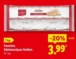 Lidl Favorina edelmarzipan-stollen Angebot