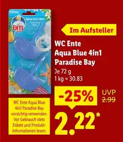 Lidl Wc ente aqua blue 4in1 paradise bay Angebot