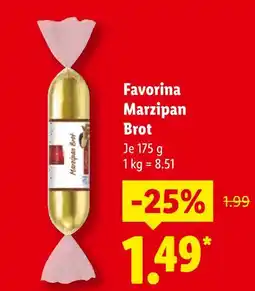 Lidl Favorina marzipan brot Angebot