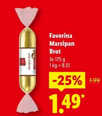 Lidl Favorina marzipan brot Angebot