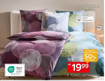 XXXLutz Esposa flanell-bettwäsche-garnitur sherry ca. 135 x 200 und 80 x 80 cm Angebot