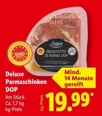 Lidl Deluxe parmaschinken dop Angebot