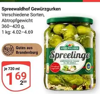 Globus Spreewaldhof gewürzgurken Angebot