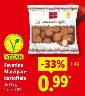 Lidl Favorina marzipankartoffeln Angebot