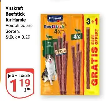 Globus Vitakraft beefstick für hunde Angebot
