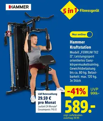 Lidl Hammer kraftstation modell 'ferrum tx2 ii' Angebot
