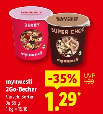 Lidl Mymuesli berry 2go-becher Angebot