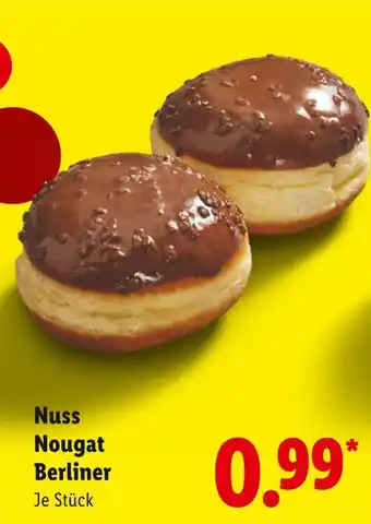 Lidl Nuss nougat berliner Angebot