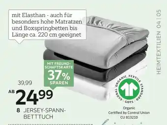 XXXLutz Bio:vio jersey-spannbetttuch „florentano“ Angebot