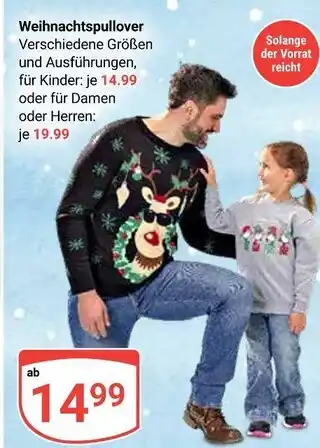 Globus Weihnachtspullover Angebot