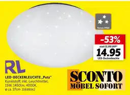 SCONTO Led-deckenleuchte 'putz' Angebot
