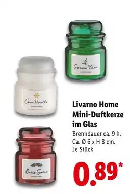 Lidl Livarno home mini-duftkerze im glas Angebot
