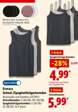 Lidl Esmara achselhemden Angebot