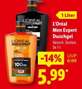 Lidl L'oréal men expert duschgel Angebot