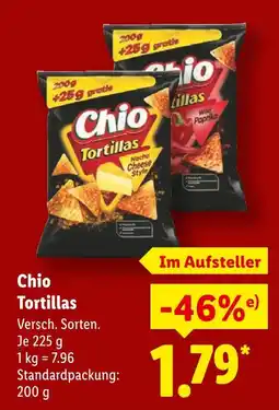 Lidl Chio tortillas nacho cheese style Angebot