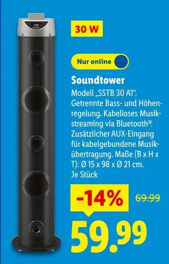 Lidl Soundtower Angebot