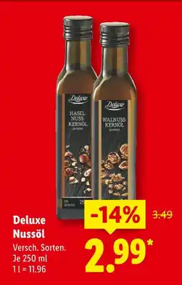 Lidl Deluxe haselnusskernöl Angebot