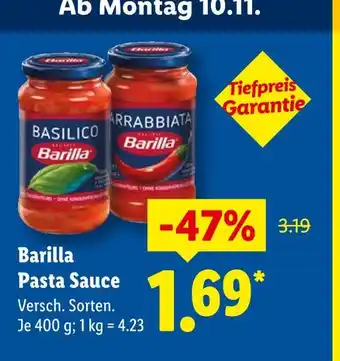 Lidl Barilla basilico Angebot