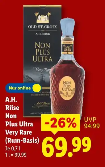 Lidl A.h. riise non plus ultra very rare (rum-basis) Angebot