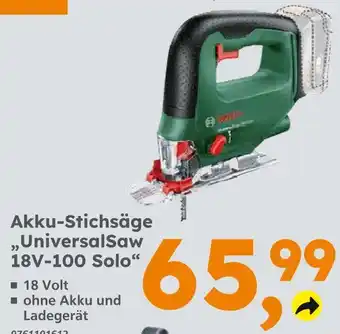 Globus Baumarkt Bosch universalsaw 18v-100 solo Angebot