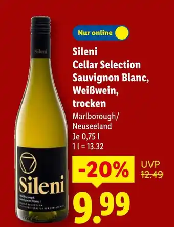 Lidl Sileni cellar selection sauvignon blanc, weißwein, trocken Angebot