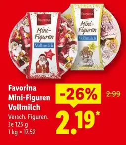 Lidl Favorina mini-figuren vollmilch Angebot