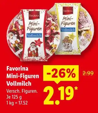 Lidl Favorina mini-figuren vollmilch Angebot