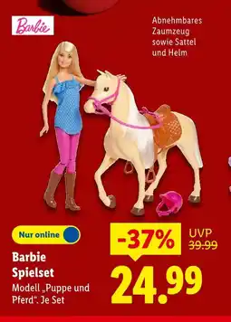 Lidl Barbie spielset modell „puppe und pferd“ Angebot