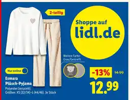 Lidl Esmara plüsch-pyjama Angebot