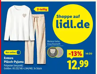 Lidl Esmara plüsch-pyjama Angebot