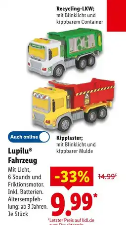 Lidl Lupilu recycling-lkw Angebot