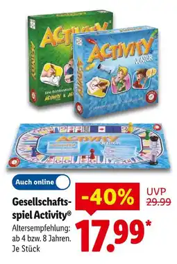 Lidl Gesellschaftsspiel activity Angebot