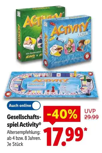 Lidl Gesellschaftsspiel activity Angebot