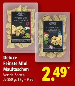 Lidl Deluxe feinste mini maultaschen rind Angebot