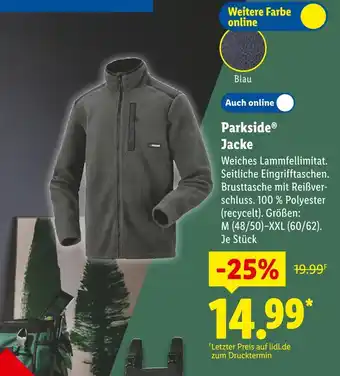 Lidl Parkside jacke Angebot