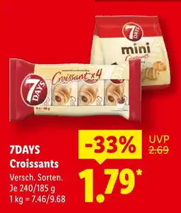 Lidl 7days croissants x4 Angebot