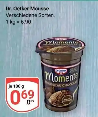 Globus Dr. oetker mousse Angebot