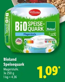 Lidl Milbona bio speisequark Angebot