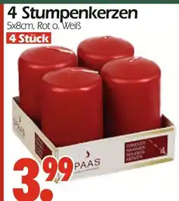 Wreesmann 4 stumpenkerzen Angebot