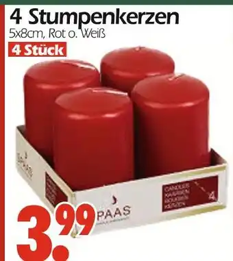 Wreesmann 4 stumpenkerzen Angebot