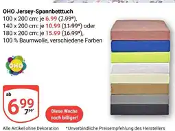 Globus Oho jersey-spannbetttuch Angebot