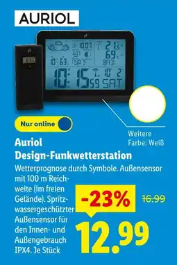 Lidl Auriol design-funkwetterstation Angebot