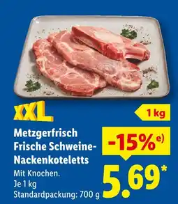 Lidl Metzgerfrisch frische schweine-nackensteaks Angebot