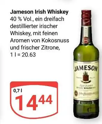 Globus Jameson irish whiskey Angebot