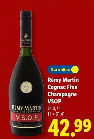 Lidl Rémy martin cognac fine champagne vsop Angebot