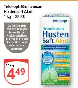 Globus Tetesept bronchosan hustensaft akut Angebot
