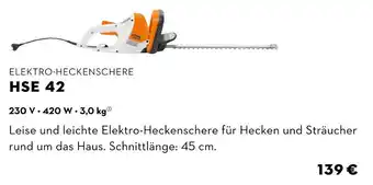 STIHL Stihl elektro-heckenschere hse 42 Angebot