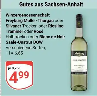Globus Winzergenossenschaft freyburg müller-thurgau Angebot